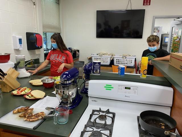 Today was Mediterranean day - we made Chicken Shawarma, Mediterranean salad and Mint lemonade! #StaggCulinaryCamp <a href="/StaggHighSchool/">Stagg High School</a> <a href="/staggfacs/">Stagg FACS</a>