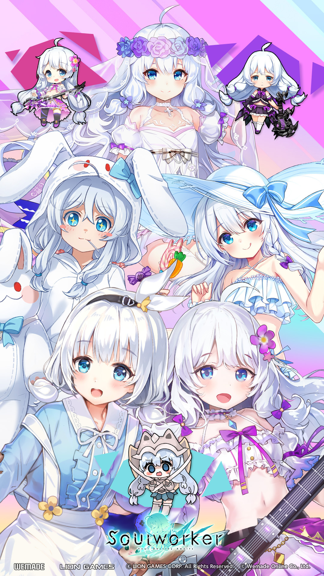 ソウルワーカー 公式アカウント 誕生日記念 スマホ壁紙公開 ステラの誕生日を記念して壁紙を公開 ステラの愛らしさを詰め込んだ壁紙から ちょっぴりダークな彼女までご用意 ぜひスマホに設定して誕生日を一緒に過ごしてくださいね ソウル