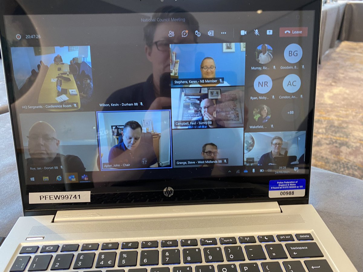 Lots of lasts for me , lovely to have the opportunity to say goodbye to the National Council today x @PFEW_Chair