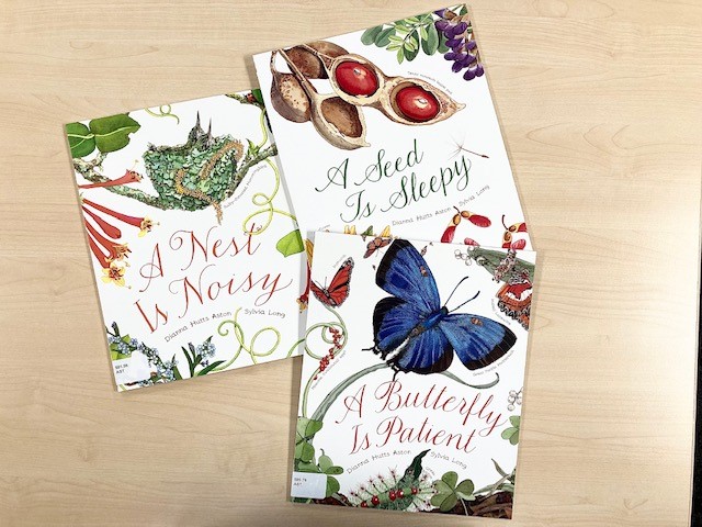 MmeFallscheer's tweet photo. These beautiful books would make great non-fiction read-alouds when integrating science and literacy outcomes.  I think they could serve as mentor texts for informational writing - maybe your own class book? #LCSDprolearning #LCSDReads #LCSDWrites @i_lcsd https://t.co/iNjVyM0MQC