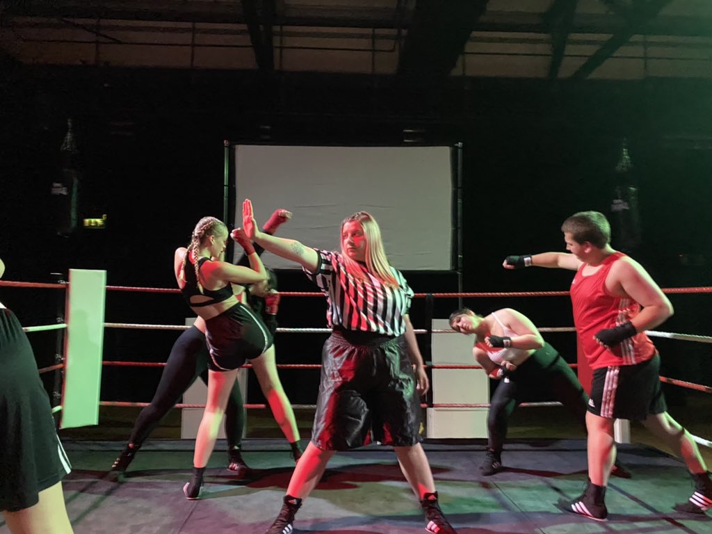 NexusEnsemble's tweet photo. A few rehearsal photos from the HND 1 show ‘A Boxer’s Brain’.

#aboxersbrain #show #thenexusensemble #actortraining #performingarts #nescotcollege https://t.co/uEj3ZSd3v8