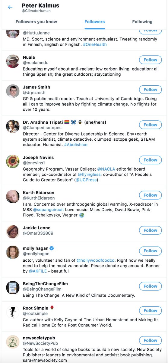 "Capitalism is evolving into a force that can restore the planet, transform the global economy, and bring justice to people." -> Peter's ideas are complementing this "Ecosocialists" motives for sure.So, that's why from His following you will see same BFF network, Not Fans: