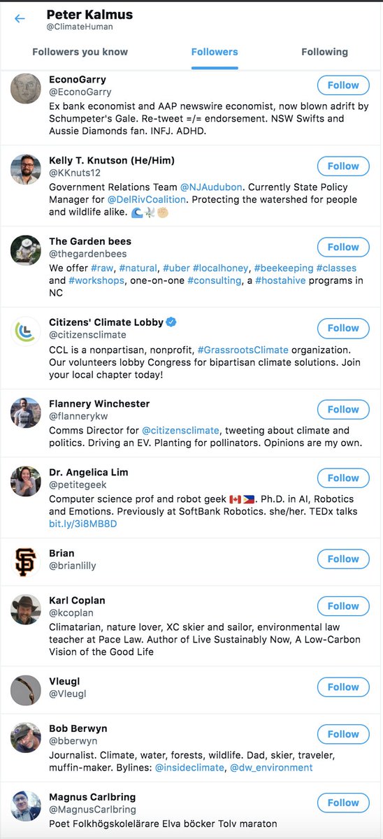 "Capitalism is evolving into a force that can restore the planet, transform the global economy, and bring justice to people." -> Peter's ideas are complementing this "Ecosocialists" motives for sure.So, that's why from His following you will see same BFF network, Not Fans: