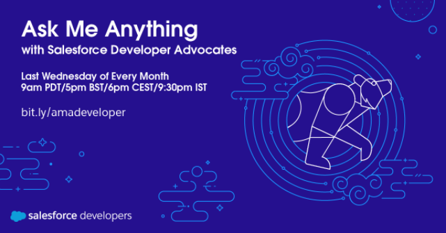pchittum's tweet photo. To celebrate the new Trailblazer community site @SalesforceDevs is beginning a monthly AMA in the our group. Come check it out next week, 30 June. https://t.co/lSHBcfWbWs https://t.co/ATv0Gyd8Pv