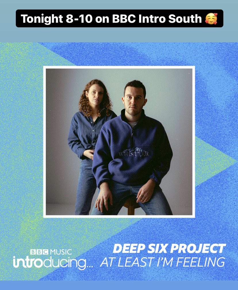 Deep Six Project (@deepsixproject) on Twitter photo Tonight on <a href="/BBCIntroSouth/">BBC Music Introducing The South</a> hear our tune ‘at least i’m feeling’ from the new ep 🎉 Tonight on <a href="/BBCIntroSouth/">BBC Music Introducing The South</a> hear our tune ‘at least i’m feeling’ from the new ep 🎉