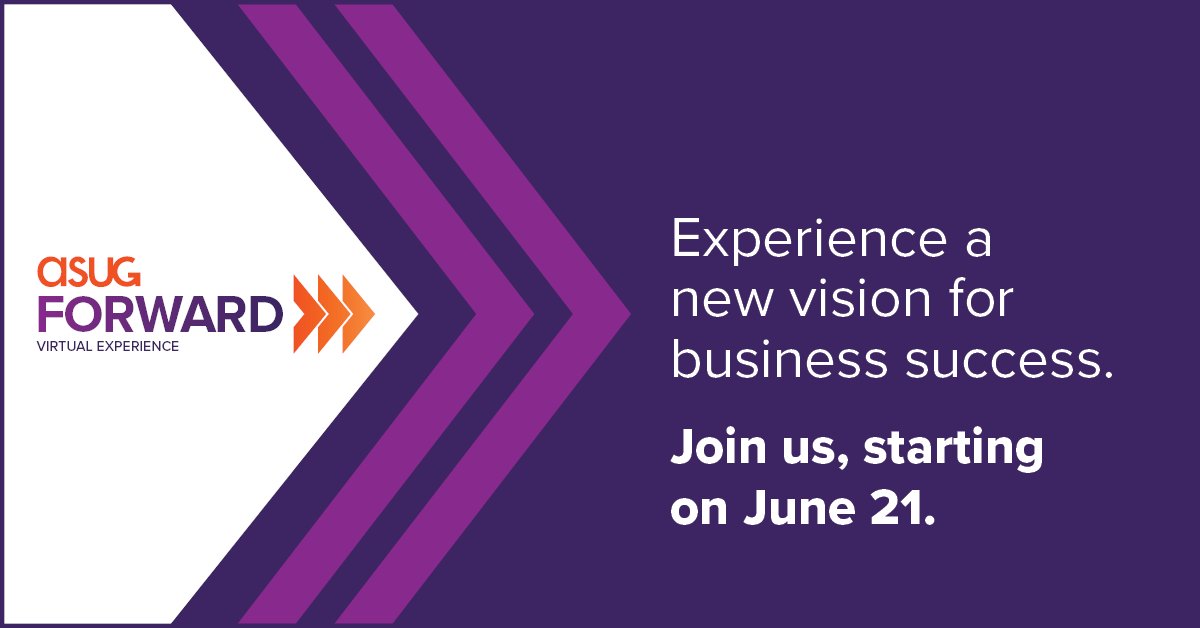 ASUG365's tweet image. Today is the very last day of #ASUGFORWARD. If you haven&apos;t had the opportunity to join us over the past 3 days, make sure you set aside time this morning to meet with #ASUG CEO Geoff Scott @gscott16 and @SAP CEO Christian Klein @ChrstnKlein: bit.ly/3vxUnN6