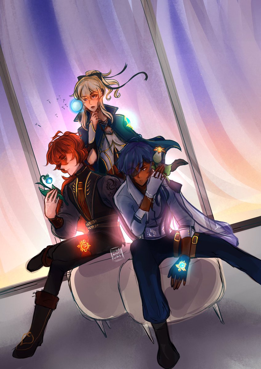 cryyistal's tweet photo. someday i will write a genshin model au... someday 👁👁 https://t.co/5d4rwd0Gol
