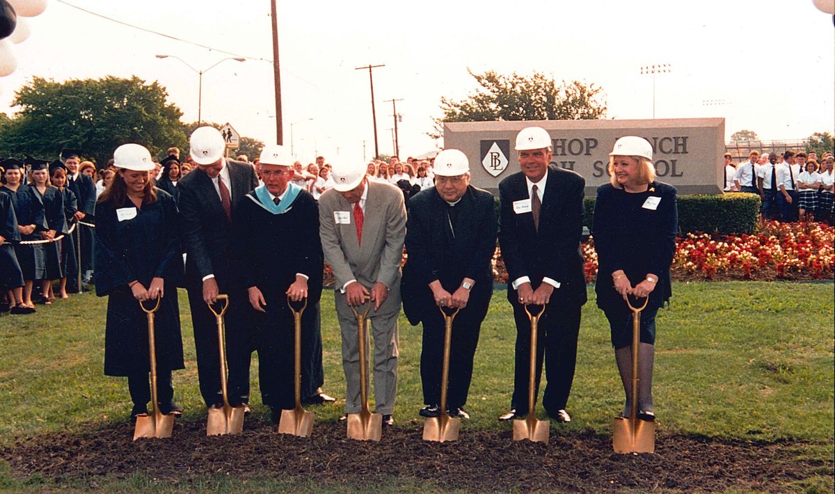 #TBT to breaking ground for the McGonigle Theatre 20 years ago! Do YOU remember this time? We hope to break some more ground soon 😉!!! <a href="/blalumni/">Bishop Lynch Alumni</a> #GoFriars