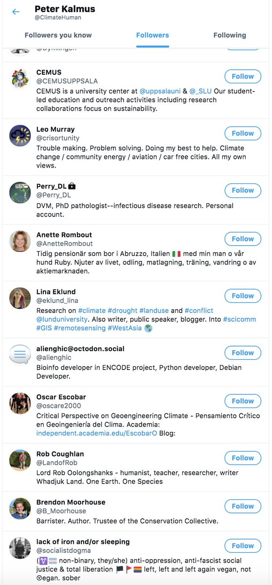 Page 2 followers: Eric.page 3 Climate Lobbypage 5 - Kate & Eric. 2 Greta's Angels.Katie Kalmus! follows back as 51th... after 2 angels. His only relative.Page10 - XR and buddy Kevin (3rd angel). Page13 - exposed CEMUS.Page20 - Kimberly (4th angel.)