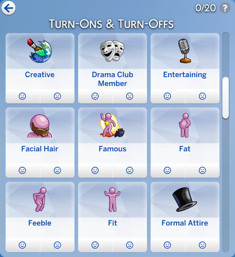 LlamaMamaSims's tweet photo. It's finally here!  I finished the last of the new icons last night, and my Selective Attraction mod is ready for it's first pre-release!  As I've covered before, this release lacks gameplay functionality, that's up next.

Find it on my Patreon:
https://t.co/r6SfReiJJE https://t.co/2vAQmfjwce