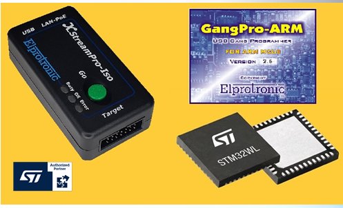 elprotronic's tweet image. Elprotronic #STPartnerProgram added GrangProgramming support for the @ST_World #STM32WL family. Fast programming of up to 384 target boards with STM32WLxx device can be flashed all in one shot. For more: elprotronic.com/stm32