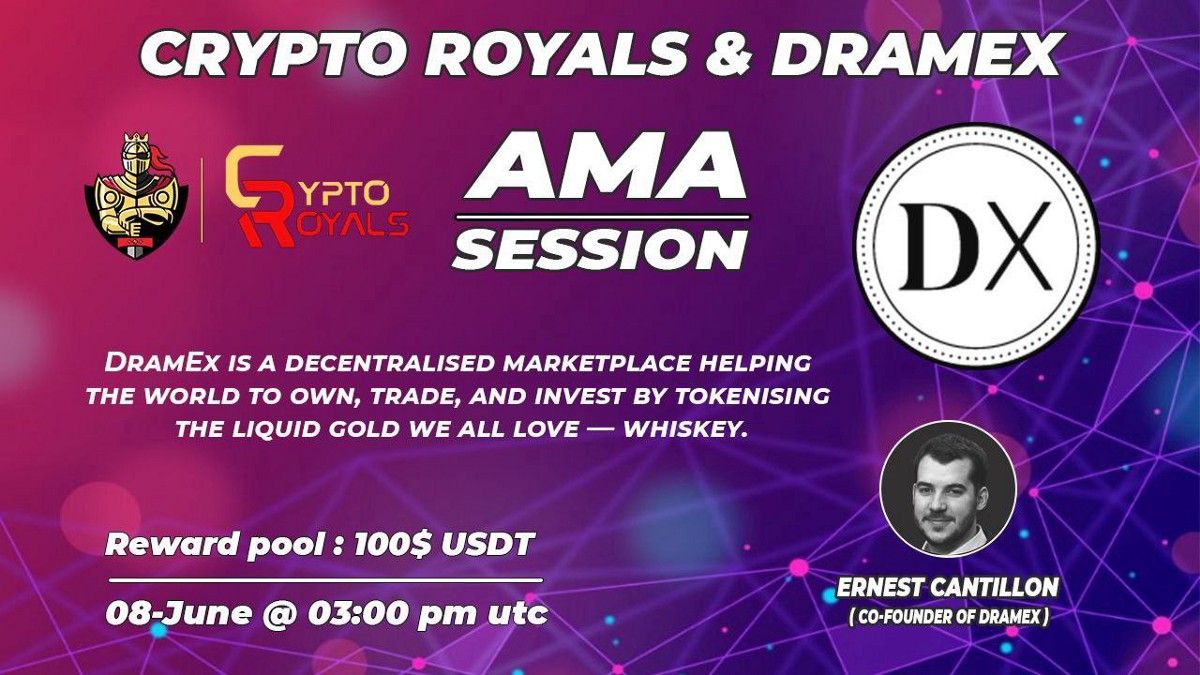"A key focus of DramEx is on UX — for all participants." 🙏

Some great insights on how DramEx will function via <a href="/ErnCantillon/">Ernest Cantillon</a>'s AMA with <a href="/CryptoRoyals/">Crypto Royals</a>.

Find the recap here: buff.ly/3pMrxGS