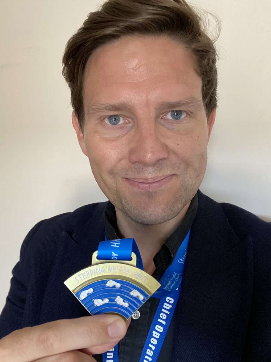 I certainly didn’t top any charts but I am proud of the funds we raised and the sense of community spirit over the past three months. Oh and I love my new🏅it’s been a while. Thanks <a href="/harrogatehcc/">Harrogate Hospital & Community Charity (HHCC) 🧡</a> for a great event 👍 #GetActive