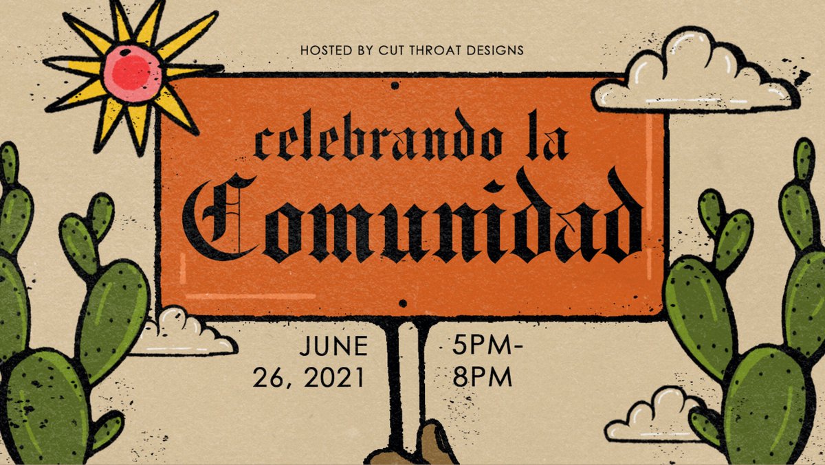 This Saturday, the Orpheum Community Hub hosts a free community art show with music indoors + artists’ booths and food truck eats outside. cutthroatdesign.com/celebrando-la-…