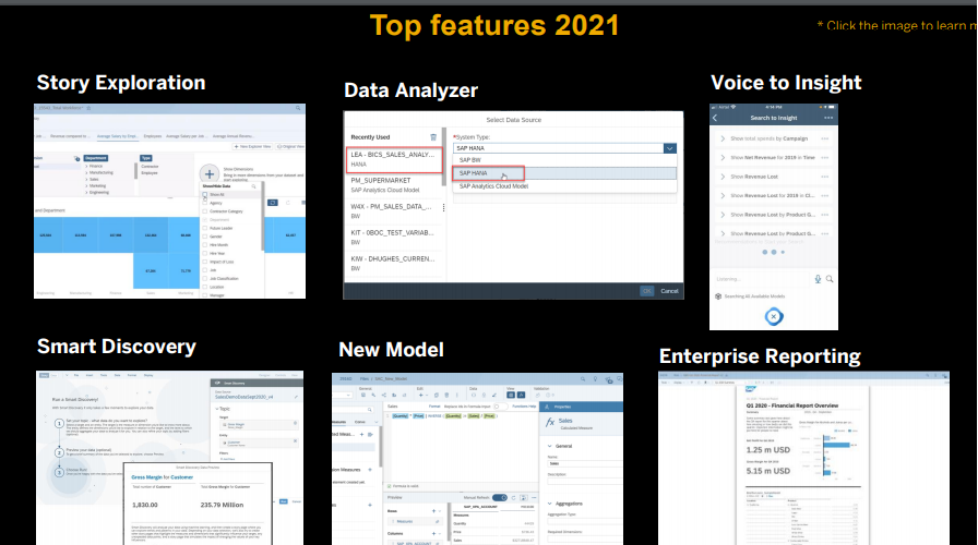 tpowlas's tweet photo. Top features for business people, #SAP Analytics Cloud #askSAP Can guide users in exploration mode
Data Analyzer - no need to create model, analyze data
Search to insight, type question Google way, let product create analysis for you - Voice to Insight
Smart Discovery - revamped https://t.co/ztHMP8Ixvu