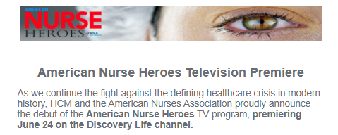 Tune in tonight at 8pm for the American Nurse Heroes Television Premiere @mypnaa @mjRNformatics @ReyRRivera1 @pnanewyork