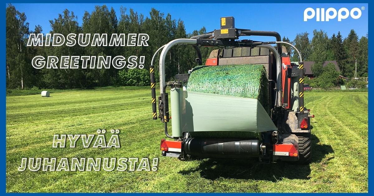 Now we celebrate #Midsummer in #Finland. This is the moment, when the sun doesn't go down at all. We gather to celebrate the nightless night. 

Regardless the celebrations, at #Piippo #baling nets keep on rolling so that our customers can pursue another great year of #harvesting.