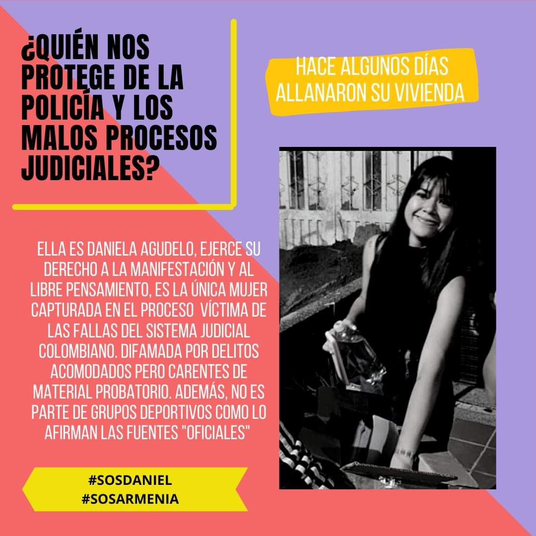 LFluorescentCat's tweet photo. ⚠️ARMENIA⚠️
FALSOS POSITIVOS JUDICIALES #SOSARMENIA
@Quindio_Resiste
@YukasaFeminista @cuestion_p @BaudoAP @LaColaDeRata @BoroloOrg @pilas_col @PLineaJuridica @DianaSalinasP @AdrianaLucia @Santialarconu @JulianRoman @heidy_up @Hekatombe_ @intiasprilla @FranciaMarquezM https://t.co/2SAvqFO8aR