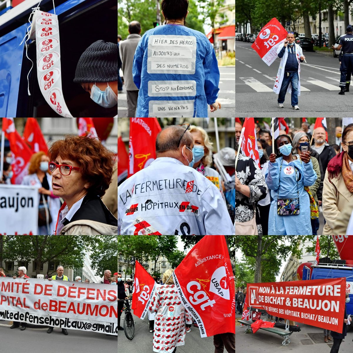aitadjedjou's tweet photo. Non fermeture de Bichât et Beaujon. Paris. 24 juin 2021
#comitededefensedeshopitauxbichatbeaujon #bichat #hopitauxencolere #cgtsanté #fosanté #hopitalpublic #avenirpictures #abaca #linepress #pressphotography #photooftheday #afpphoto #photojournalisme https://t.co/MNYiY3uMhn