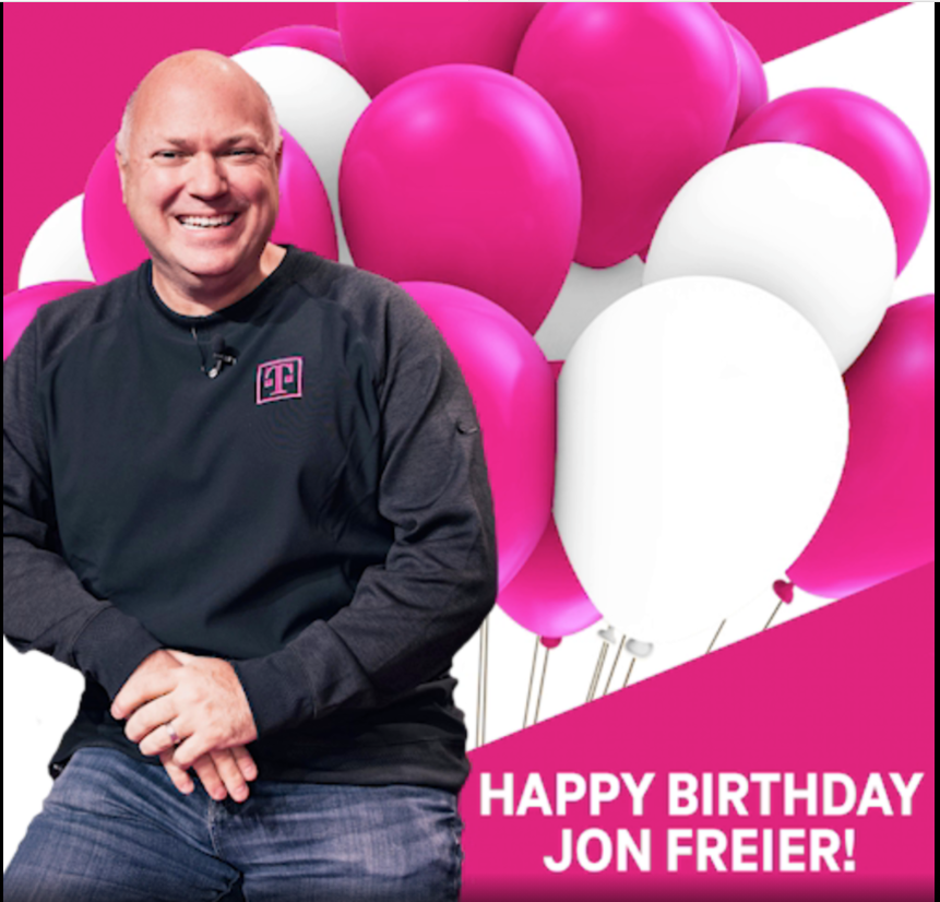 Happy birthday <a href="/JonFreier/">Jon Freier</a>! You are always an inspirational leader and mentor.  Always leading us through ups and downs as a Magenta &amp; Purple family. 
The best is yet to come! Have a super Wonderful Birthday!!!