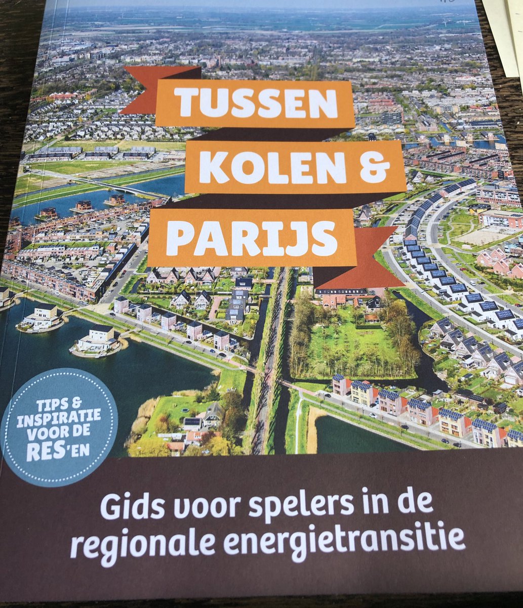 Goed. Even een rustige update. We hebben vandaag een boek van 210 pagina’s gelanceerd, met heel veel data en voorbeelden, ter inspiratie van de mensen die lokaal en regionaal actief zijn met de EnergieTransitie.