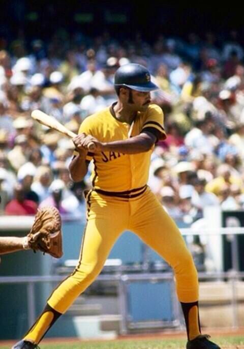 Vintage Jerseys & Hats on Twitter: Clarence Cito Gaston in the original  1972-73 @Padres Mustard yellow.  / X