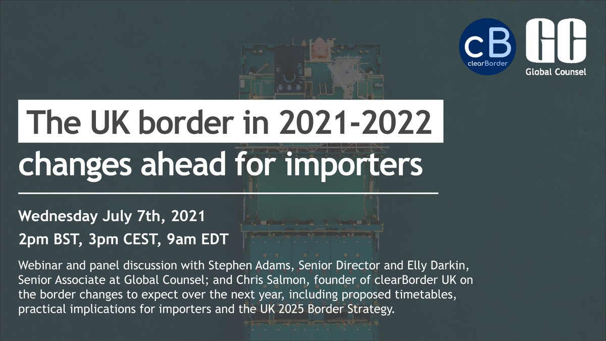 🇬🇧 What border changes can UK importers expect over the next year?

Join us on July 7th where we will be joined by <a href="/ClearBorder/">clearBorder</a> for a panel discussion focusing on practical implications for importers and the UK 2025 Border Strategy.

Register here 👉 bit.ly/3xGXYcq