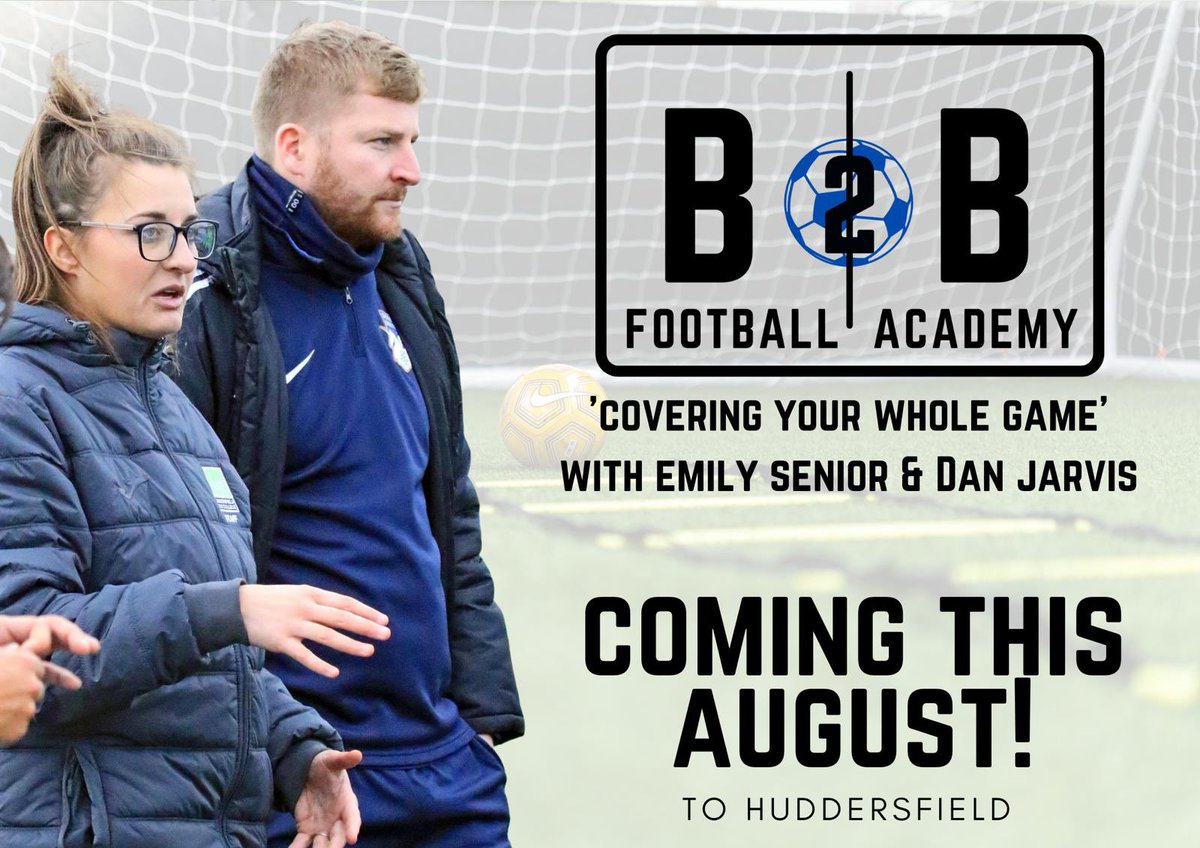 Box2Box_FA's tweet image. Welcome to Box2Box Football Academy! ⚽️

A brand new player-centred Football Academy in Huddersfield - specialising in both Youth (6-11) and Girls specific (12-16) whole-game development! 📈

Keep your eyes peeled for further updates at 6:00PM! 👀⚽️

#B2B