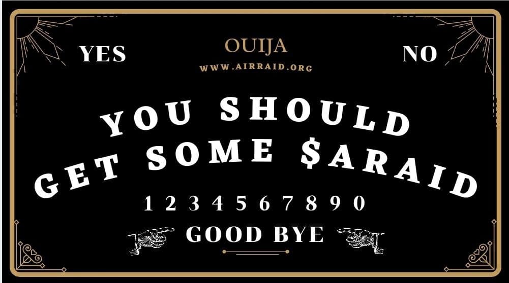 Follow <a href="/AirraidOrg/">AirRaid Lottery Token Community</a>!  Learn about the AirRaid Lottery Token, cryptocurrency that benefits our veterans.  Hold $100 worth of $ARAID and you're eligible for the random buyer/holder lottery drawing every 48 hours.