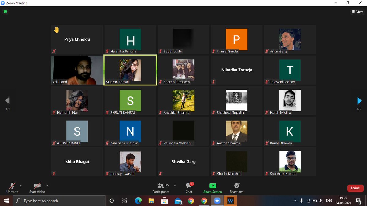 Sagarjoshi14_'s tweet photo. Hello Everyone

I'm glad to share that I'm going to take part in a national level debate #MAHABEHES_2021 as Adjudicator. 

Hoping for a wonderful experience. 

https://t.co/a41Hyk6PbU

Also sharing some glimpses of Training session. 

#debate #publicspeaking https://t.co/K6PGmzwo0V