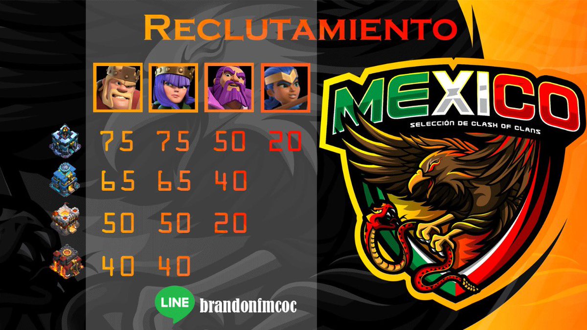 Se abre reclutamiento en los siguientes niveles de ayuntamiento, aún que si eres Th14 podemos realizarte pruebas,
Pónganse en contacto! Se vienen nuevos torneos!