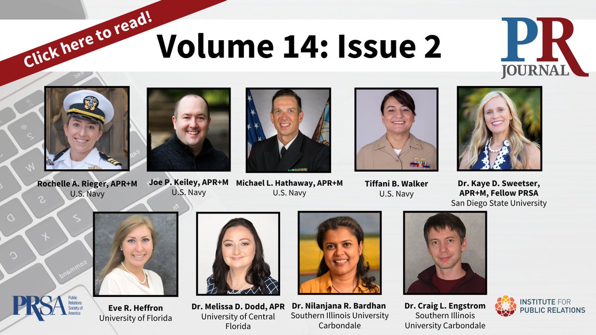 InstituteForPR's tweet photo. The #PRJournal Vol. 14 Issue 2 is now available! In partnership with @PRSA the PR Journal is dedicated to offering the latest public relations and communication-based research. https://t.co/TnLhuHwzNN https://t.co/Ln7dpkIseG
