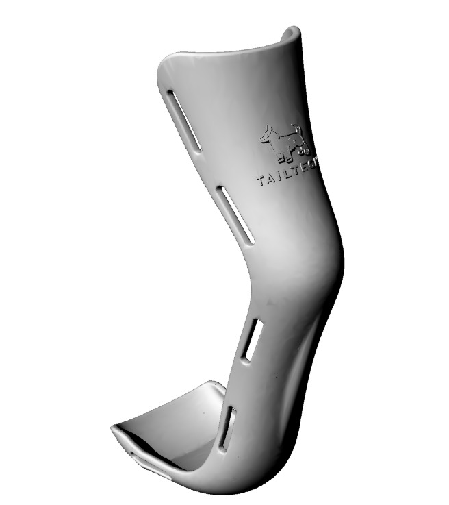 TailTech1's tweet photo. Project 2: A more ergonomic design, prepared to simulate the joint movement and flexibility of the animal. #TAILTECH #BNB #3Dprinting https://t.co/4YBHiadKKl