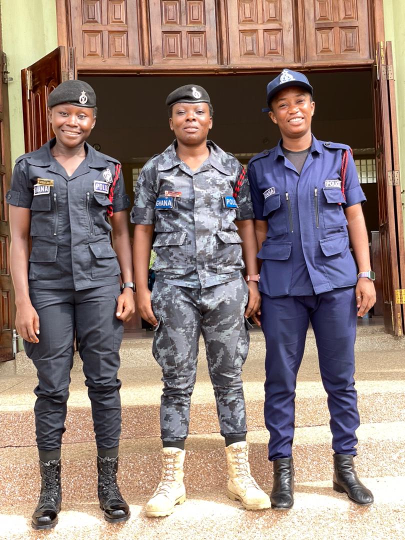 B E S T - OF - L U C K  Ladies 👮

Season Over ❓Time to turn to another important assignment

Our girls <a href="/ayieyam/">Jane Akalachiba Ayieyam</a> , <a href="/AlbyAsante7/">Alby Asante</a> and Deborah Afriyie writing their protional exams this month. 

We wish them the very best of luck, as they strive for new ranks

#WeArePolice