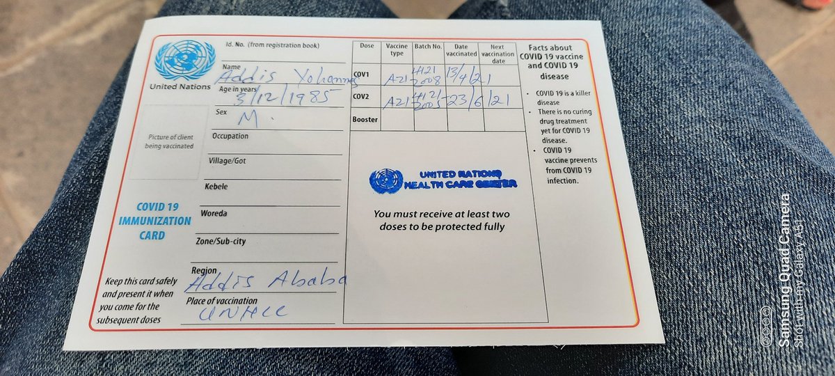 NovAddis's tweet image. Got my second dose of #COVID19 vaccination 💉 #Ethiopia