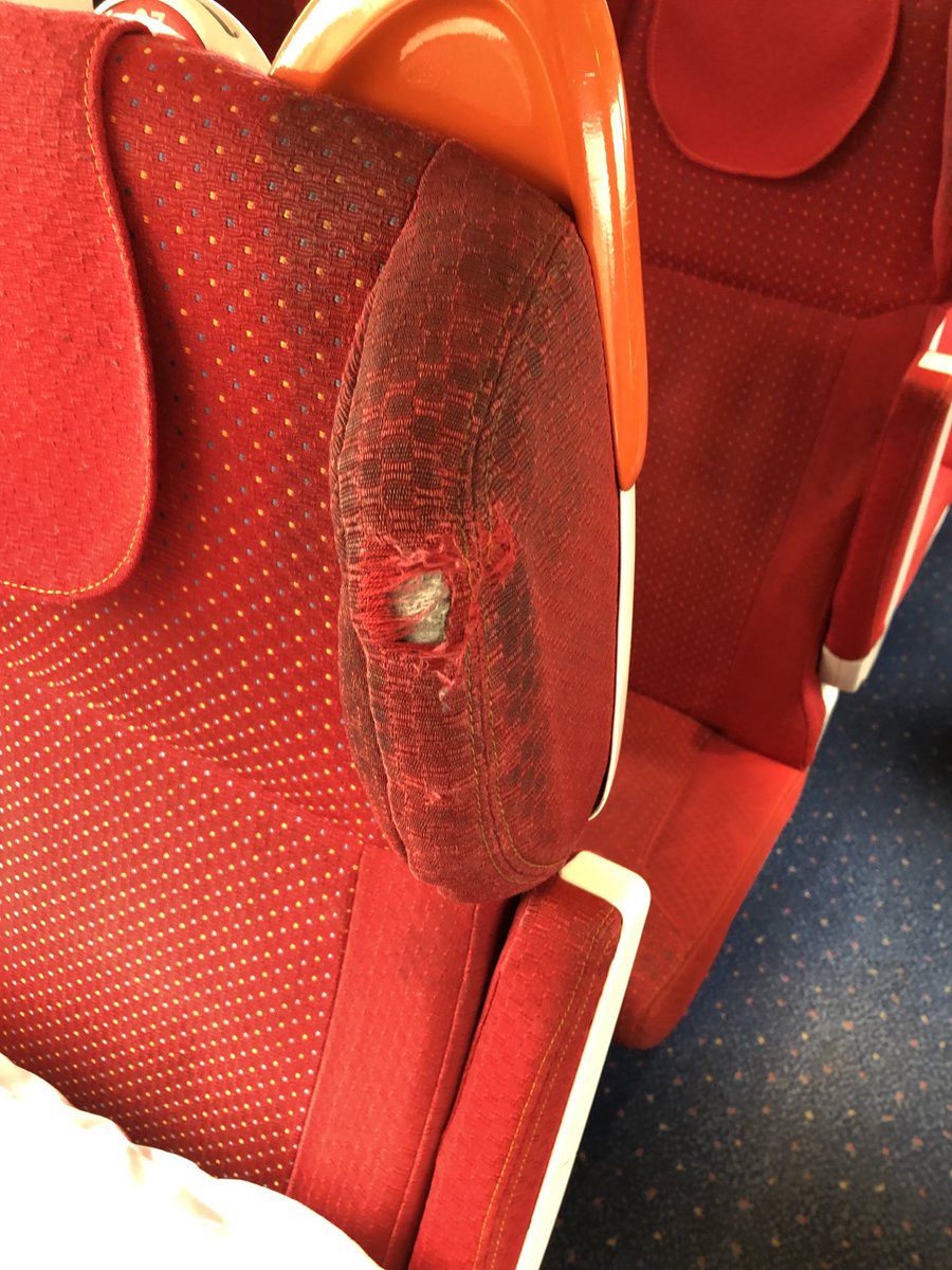 Barkersammy's tweet image. ⁦@EastMidRailway⁩ these were the seats we were expected to sit on, had to pay £87 to upgrade, disgusting!!1632 from St Pan to Sheffield today!