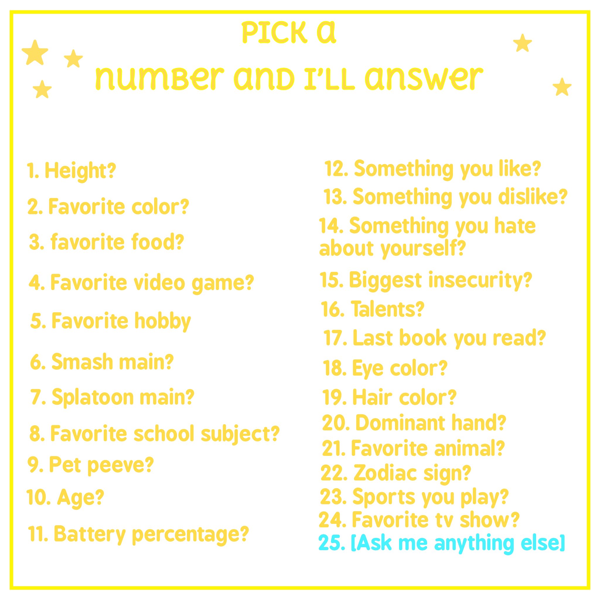 Pick A Number And Ill Answer The Question