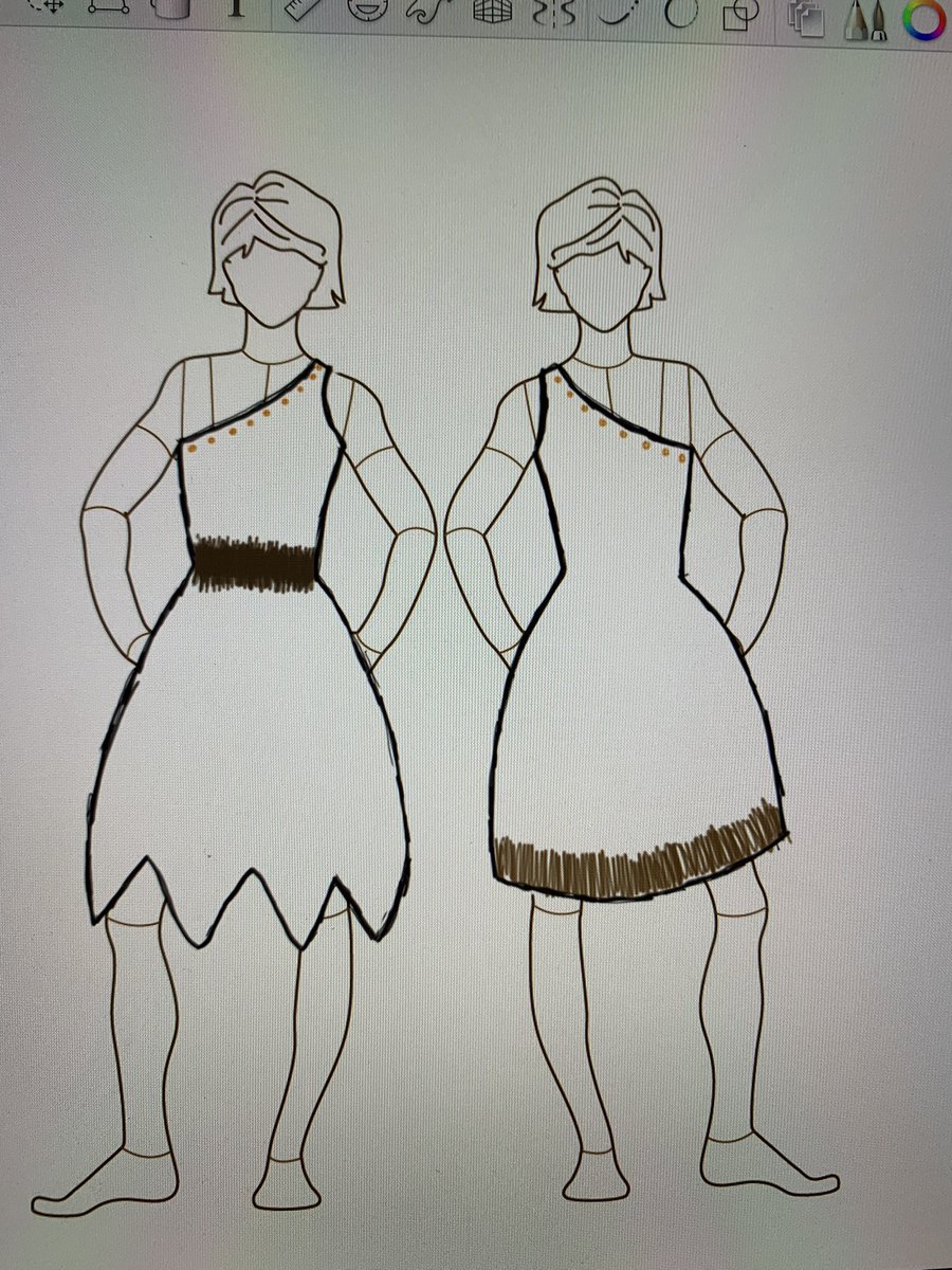 Feels so nice to be designing again. Can’t wait to get started on a few costumes for KS2 production!