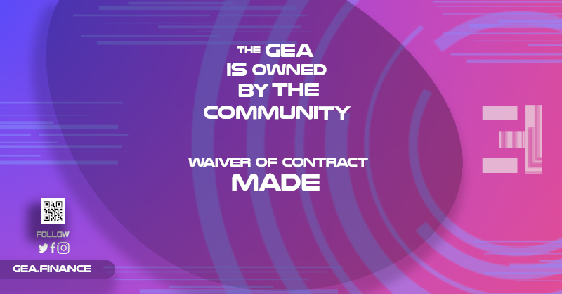 AidGea's tweet image. ✅ When the smart contract is waived, the community is assured that the tokens will follow all the planning that was structured in the roadmap