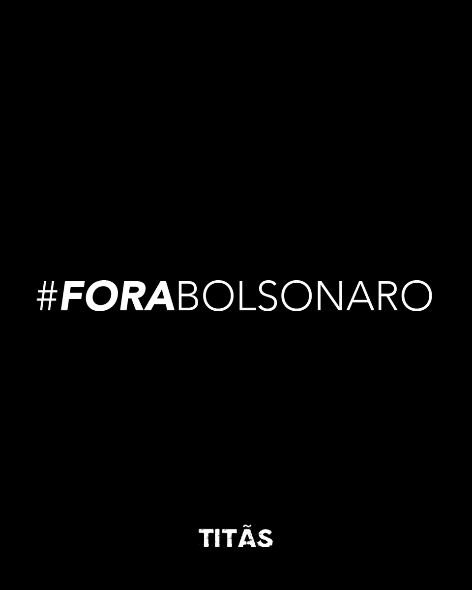 titasoficial's tweet photo. Chega de destruição! O atual governo ataca o meio-ambiente, a cultura, a ciência, a tolerância, a diversidade, o bom senso e a democracia. Nos posicionamos com a maioria de brasileiros que desejam o fim imediato de tanta incompetência, descaso e desumanidade. Fora Bolsonaro! https://t.co/dmQ8OfT519