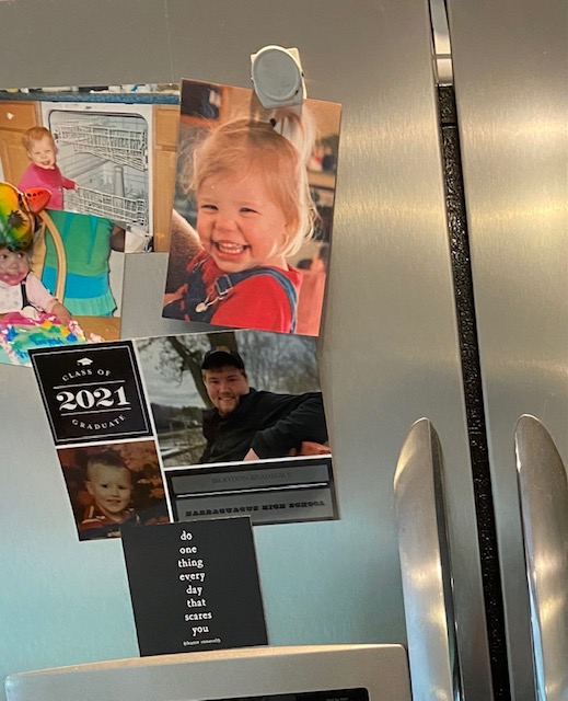 misket126's tweet photo. You can see that @nickisnpdx lives the #pinksocks life. Look at that fridge of #connections! Here's my fridge, focusing on some of my favorite connections. #ShowMeYourFridge @NESHCo #NESHCo21 https://t.co/3ZVBmnr2oE