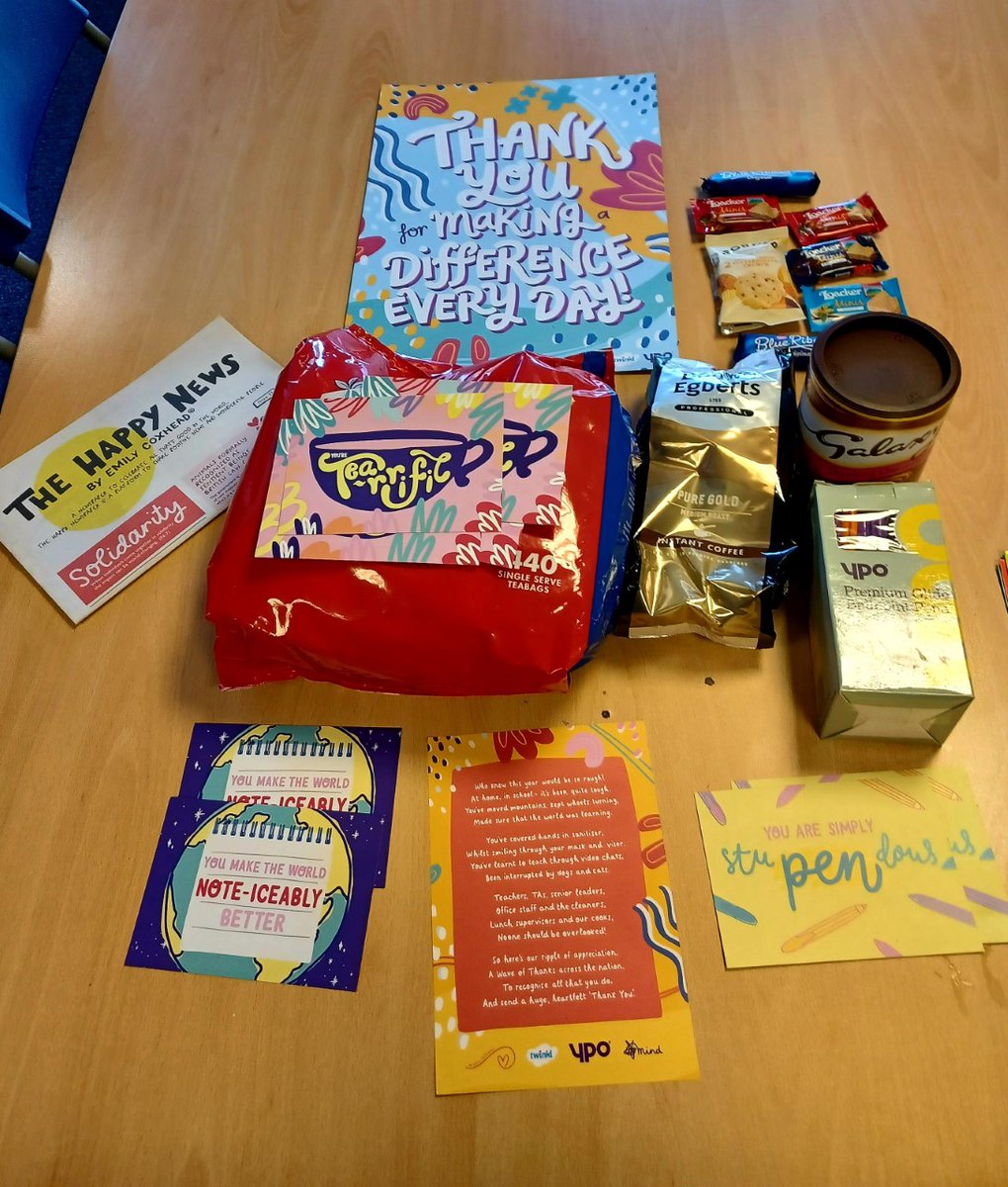 SGPSLibrary's tweet photo. Thank you so much to @twinklresources for their lovely well being package yesterday! #WaveofThanks https://t.co/l130M2ykoR