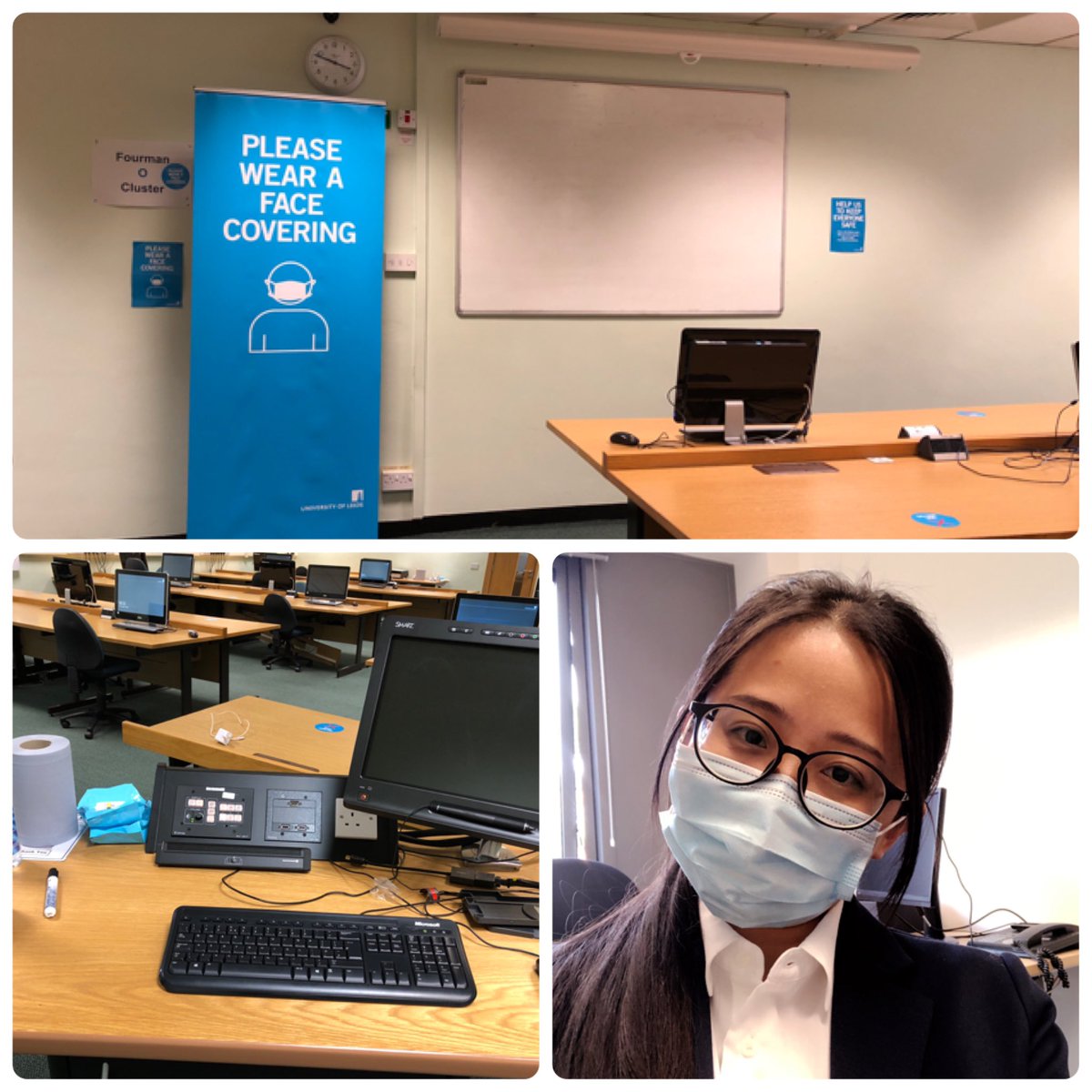 XingjieWei's tweet photo. Back to campus for face to face teaching today ๐
#f2fteaching #lubsleeds https://t.co/a3xFlp8Tab