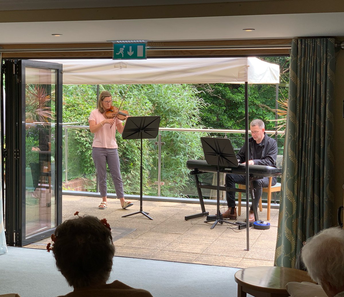 BurwoodHome's tweet photo. This afternoon residents at @BurwoodHome were treated to an exquisite musical concert courtesy of the @BSOrchestra. There was a lovely selection of songs, some classic favourites, &amp; some brand new tunes. Thank you for spreading a lot of happiness amongst our home 
🎵🎶🎹🎼🎻🎵😃 https://t.co/J6csmKzXOt
