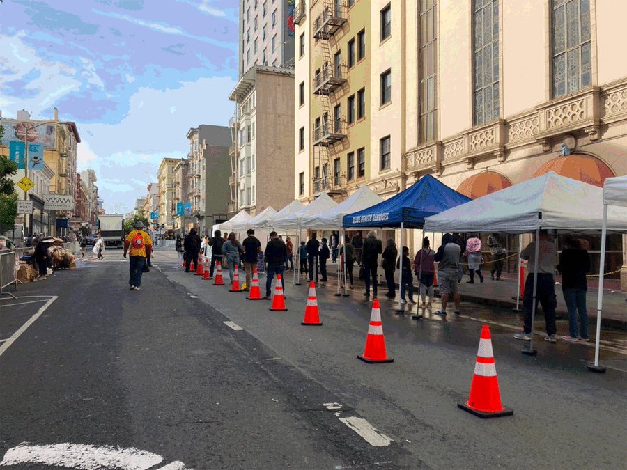 GLIDE continues to host a weekly #COVID-19 #vaccination site for #Tenderloin residents as part of the Tenderloin Hub!  Thursdays outside GLIDE on Ellis Street. Register in advance at the Walk-In Center. Hours 10 am to 4 pm. glide.org/vaccination/