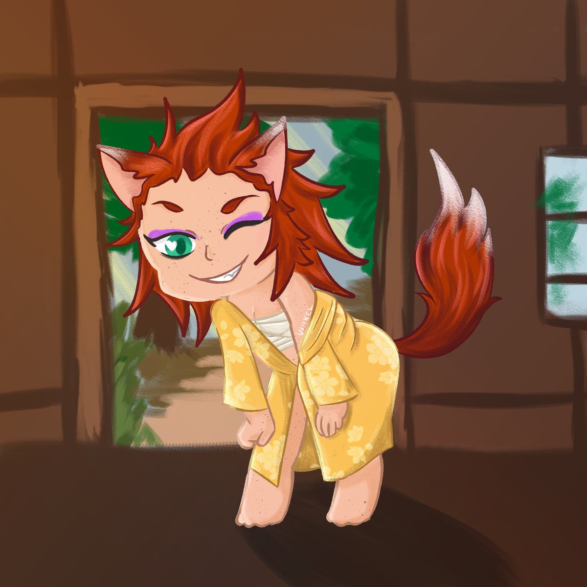 viiixel's tweet photo. #8daysofaxel | iv. a fave au
"Oh? So you're finally awake..."
Completely self indulgent but I live for Kitsune / Fox!Axelea LOL (what's also self indulgent is this artwork don't @ me lmao)
#kingdomhearts #lea #axelea #kh https://t.co/5kpZBmwFOe