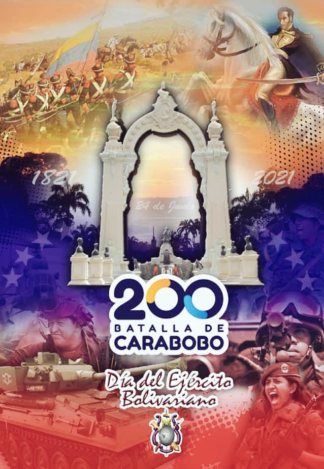🗓️ #24Jun || Día de nuestro honorable Ejército Bolivariano 🤜🤛
#Carabobo200AnosDeLibertad 
#24deJunio 
#CaraboboInvencible 
#Armamentista
#Logistico
#Fanb