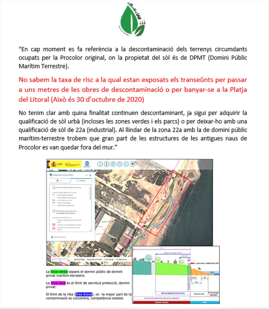 LaMareaVerdeSAB's tweet photo. #Procolor #AzkoNobel #SòlsContaminats #ViñasGoig #SerwinWilliams #CompañíaQuímicaBesòs #FAPSA #Uralita #HerènciaTòxica #PlatjadelLitoral #Sobreeixidors #DeuteHistòric #Renaturalitzaciódelacosta #StopPDU3X #PlatgesDignes https://t.co/872CozgKqY