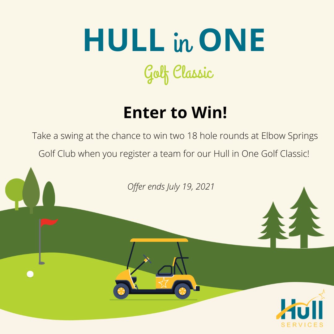 Hull Services (@hullcalgary) on Twitter photo If you haven’t already signed up for our Hull in One Golf Classic – now is the time! From now until July 19, when you register a team, you will be automatically entered to win two 18 hole rounds of golf at <a href="/ElbowSprings/">Elbow Springs GC</a>! To register, visit hullservices.ca/event/hullinon… #yycfundraiser If you haven’t already signed up for our Hull in One Golf Classic – now is the time! From now until July 19, when you register a team, you will be automatically entered to win two 18 hole rounds of golf at <a href="/ElbowSprings/">Elbow Springs GC</a>! To register, visit hullservices.ca/event/hullinon… #yycfundraiser