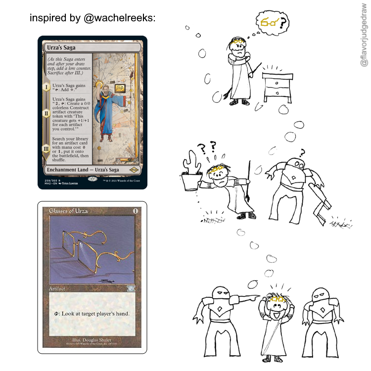 MTG flavor judge drawings → 🟦🦋 (@flavorjudgedraw) on Twitter photo 